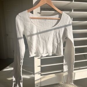 Brandy Crème Long Sleeve Cropped